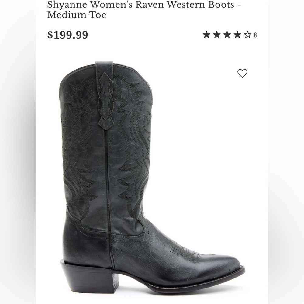 Shyanne Women's Raven Western Boots - Medium Toe